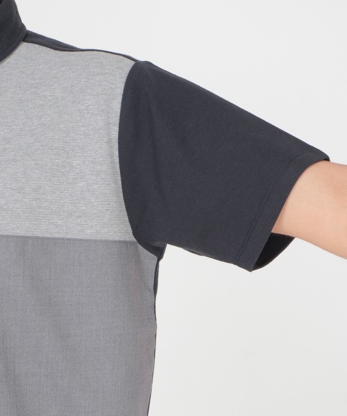 ikka（イッカ）の「メランジ切り替えポロシャツ ECO（ポロシャツ・メンズ・ホワイト/ネイビー/グリーン・M/L/S/XL）」の10枚目の写真