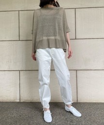 リネン肩マチプルオーバー