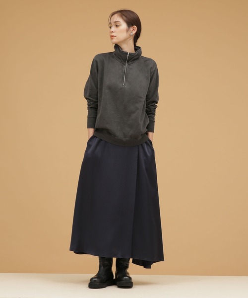 Odub（オーダブ）の「Odub/別注 ハーフZIPスウェット（スウェット・レディース・ブラック/ネイビー/レッド・FREE）」の5枚目の写真