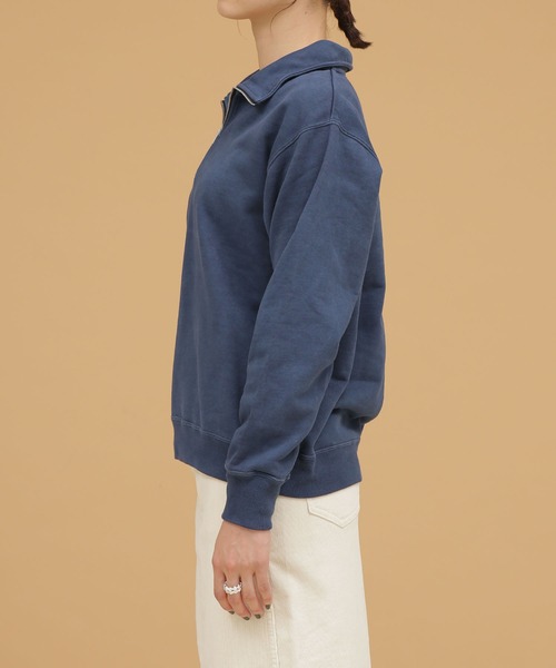 Odub（オーダブ）の「Odub/別注 ハーフZIPスウェット（スウェット・レディース・ブラック/ネイビー/レッド・FREE）」の12枚目の写真