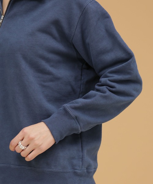 Odub（オーダブ）の「Odub/別注 ハーフZIPスウェット（スウェット・レディース・ブラック/ネイビー/レッド・FREE）」の15枚目の写真