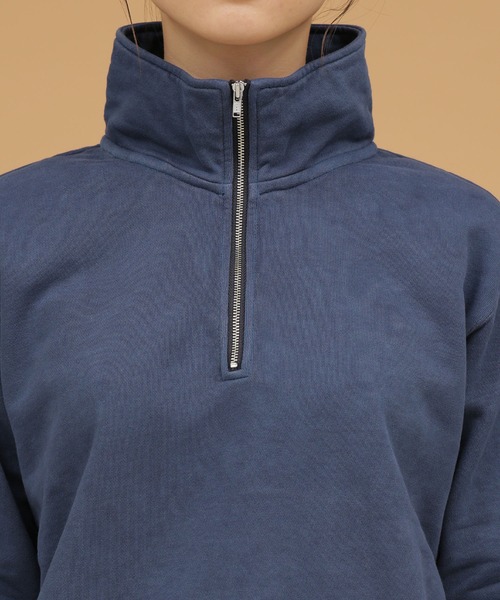 Odub（オーダブ）の「Odub/別注 ハーフZIPスウェット（スウェット・レディース・ブラック/ネイビー/レッド・FREE）」の17枚目の写真