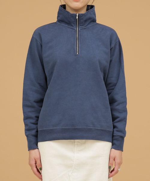 Odub（オーダブ）の「Odub/別注 ハーフZIPスウェット（スウェット・レディース・ブラック/ネイビー/レッド・FREE）」の18枚目の写真