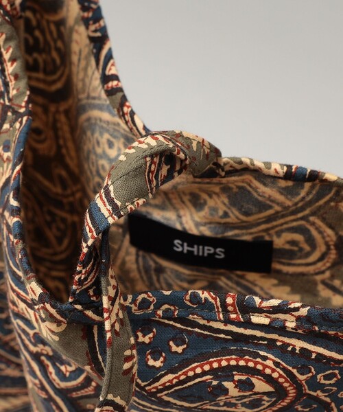 SHIPS(シップス)の「SHIPS: インド バティック トート バッグ(トートバッグ・メンズ・ブラック/オリーブ/レンガ・ONE SIZE)」の15枚目の写真