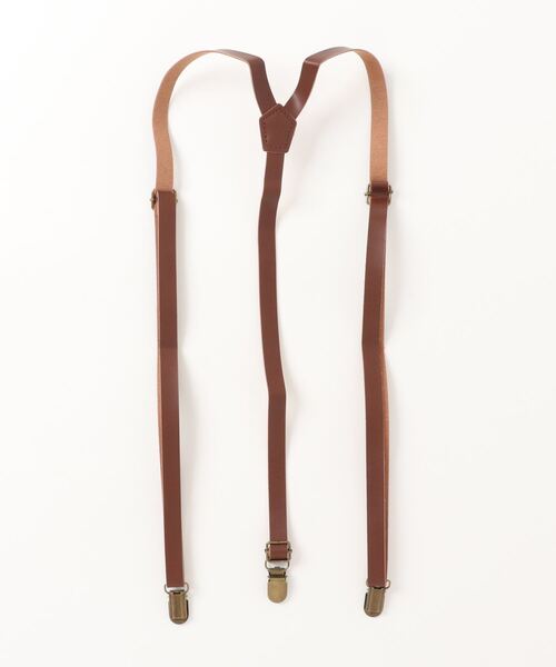 VIBGYOR（ヴィブジョー）の「VIBGYOR Select/ 合成皮革　細 サスペンダー（TK）（サスペンダー・レディース・ブラウン/ブラック・FREE）」の3枚目の写真