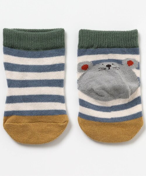 BREEZE（ブリーズ）の「バリエーションベビーソックス（ベビーシューズ/ベビーソックス・キッズ・ブルー/ブラウン/ラベンダー/グレー/レインボー・9/12）」の2枚目の写真