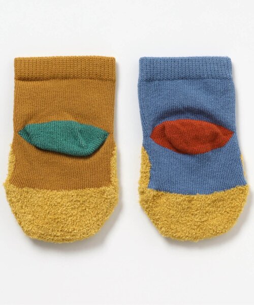 BREEZE（ブリーズ）の「バリエーションベビーソックス（ベビーシューズ/ベビーソックス・キッズ・ブルー/ブラウン/ラベンダー/グレー/レインボー・9/12）」の6枚目の写真