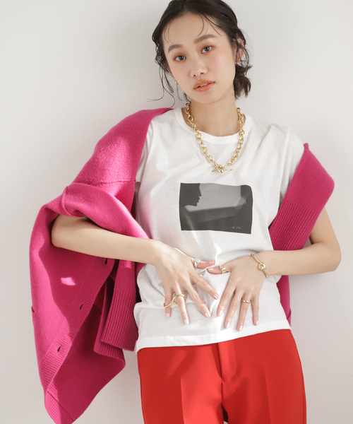 EDIT. FOR LULU（エディットフォールル）の「Sofia fanege ×LULU TEE（Tシャツ/カットソー・レディース・ホワイト/ブラック/ホワイト×ホワイト・FREE）」の16枚目の写真