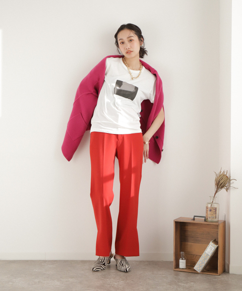 EDIT. FOR LULU（エディットフォールル）の「Sofia fanege ×LULU TEE（Tシャツ/カットソー・レディース・ホワイト/ブラック/ホワイト×ホワイト・FREE）」の22枚目の写真