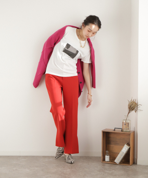 EDIT. FOR LULU（エディットフォールル）の「Sofia fanege ×LULU TEE（Tシャツ/カットソー・レディース・ホワイト/ブラック/ホワイト×ホワイト・FREE）」の14枚目の写真