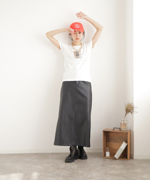 EDIT. FOR LULU（エディットフォールル）の「Sofia fanege ×LULU TEE（Tシャツ/カットソー・レディース・ホワイト/ブラック/ホワイト×ホワイト・FREE）」の5枚目の写真