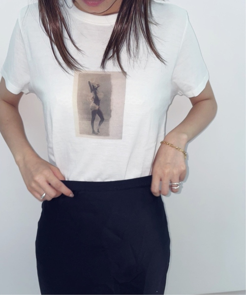 EDIT. FOR LULU（エディットフォールル）の「Sofia fanege ×LULU TEE（Tシャツ/カットソー・レディース・ホワイト/ブラック/ホワイト×ホワイト・FREE）」の17枚目の写真