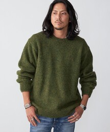 *SHIPS: 〈シェットランドタイプ〉 ウール シャギードッグ ニット (セーター)