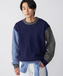 *SHIPS: 〈シェットランドタイプ〉 ウール シャギードッグ ニット (セーター)