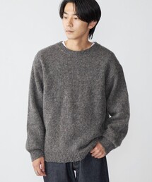 *SHIPS: 〈シェットランドタイプ〉 ウール シャギードッグ ニット (セーター)