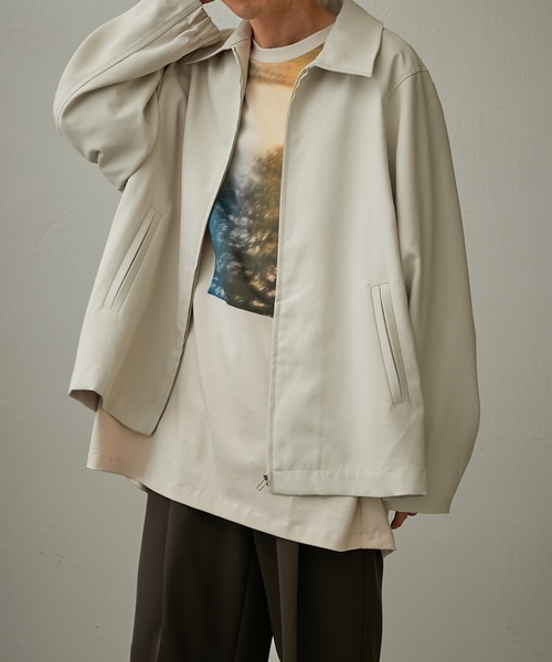 Lui's（ルイス）の「バックサテンZIPブルゾン (セットアップ対応