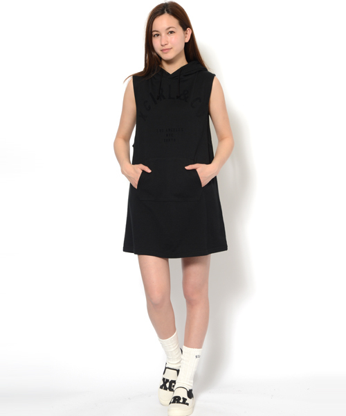 X-girl（エックスガール）の「【NYLON7月号掲載】SUMMER HOODIE DRESS（ワンピース・レディース・マルチ/ブラック/グリーン・1/2）」の18枚目の写真