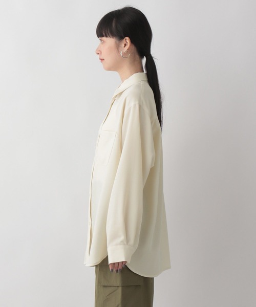 LOWRYS FARM（ローリーズファーム）の「カラーシャツロングスリーブ　162163（シャツ/ブラウス・レディース・パープル/ブラウン/グレー/アイボリー・FREE）」の19枚目の写真
