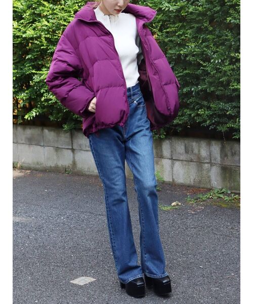 EVRIS（エヴリス）の「ジップタートルリブニットトップス（ニット/セーター・レディース・ホワイト/ブラック/ブルー/グリーン・FREE）」の13枚目の写真