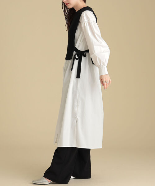 Ray BEAMS（レイビームス）の「Ray BEAMS / ニットベスト セット ワンピース（ワンピース・レディース・ブラック/オフホワイト・ONE SIZE）」の20枚目の写真