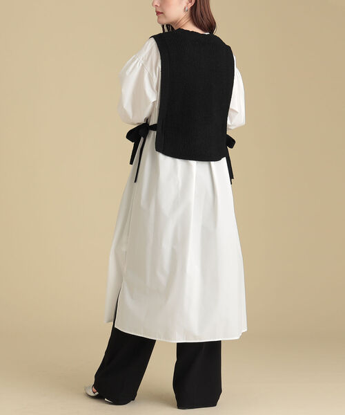 Ray BEAMS（レイビームス）の「Ray BEAMS / ニットベスト セット ワンピース（ワンピース・レディース・ブラック/オフホワイト・ONE SIZE）」の21枚目の写真