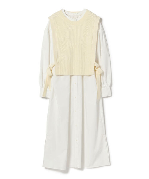 Ray BEAMS（レイビームス）の「Ray BEAMS / ニットベスト セット ワンピース（ワンピース・レディース・ブラック/オフホワイト・ONE SIZE）」の22枚目の写真