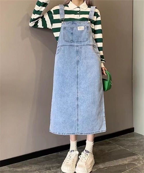 Randy デニム サロペット スカート 革命的セクシーなボーイッシュサロペット | TikTok