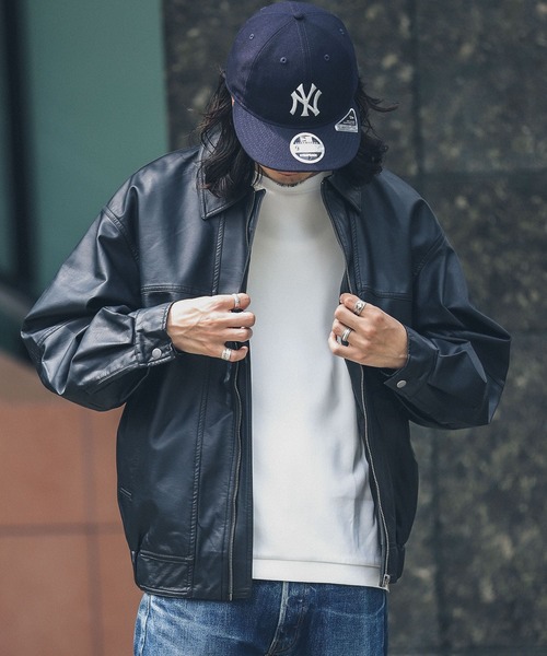 URBAN RESEARCH Sonny Label(アーバンリサーチサニーレーベル)の「『洗濯可』ウォッシャブルフェイクレザーブルゾン(その他アウター・メンズ・ブラウン/ブラック・LARGE/MEDIUM)」の4枚目の写真