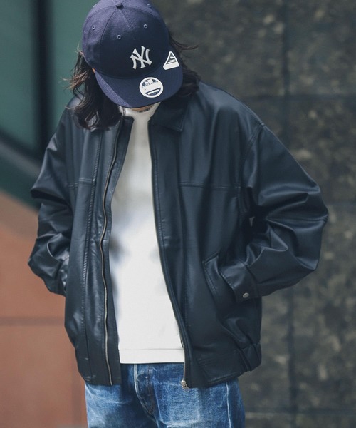 URBAN RESEARCH Sonny Label(アーバンリサーチサニーレーベル)の「『洗濯可』ウォッシャブルフェイクレザーブルゾン(その他アウター・メンズ・ブラウン/ブラック・LARGE/MEDIUM)」の5枚目の写真