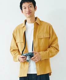 メンズビックシルエットネルシャツ