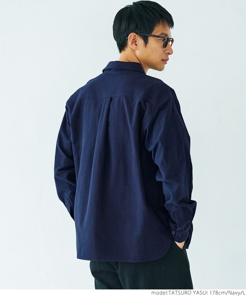 coca(coca)(コカ)の「メンズビックシルエットネルシャツ(シャツ/ブラウス・メンズ・グリーン/ネイビー/マスタード・M/L/XL)」の17枚目の写真
