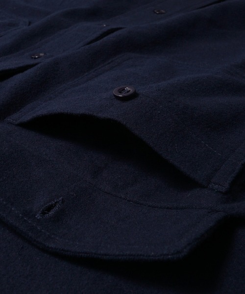 coca(coca)(コカ)の「メンズビックシルエットネルシャツ(シャツ/ブラウス・メンズ・グリーン/ネイビー/マスタード・M/L/XL)」の5枚目の写真
