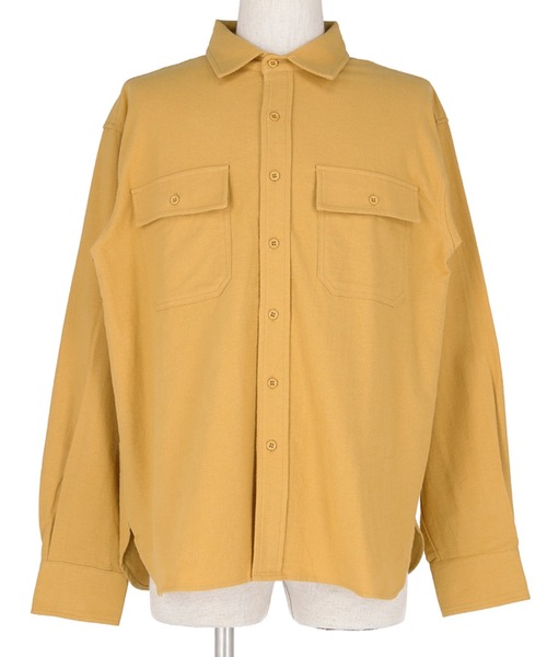 coca(coca)(コカ)の「メンズビックシルエットネルシャツ(シャツ/ブラウス・メンズ・グリーン/ネイビー/マスタード・M/L/XL)」の10枚目の写真