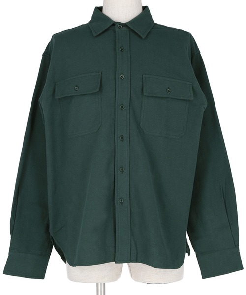 coca(coca)(コカ)の「メンズビックシルエットネルシャツ(シャツ/ブラウス・メンズ・グリーン/ネイビー/マスタード・M/L/XL)」の9枚目の写真