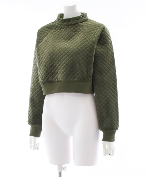 clear（クリア）の「キルティングショート丈トップス（シャツ/ブラウス・レディース・ネイビー/ブラック/アイボリー/オレンジ/カーキ・F）」の6枚目の写真