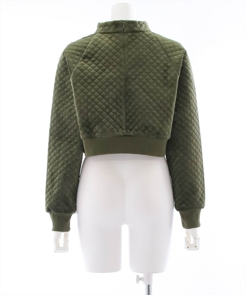 clear（クリア）の「キルティングショート丈トップス（シャツ/ブラウス・レディース・ネイビー/ブラック/アイボリー/オレンジ/カーキ・F）」の9枚目の写真