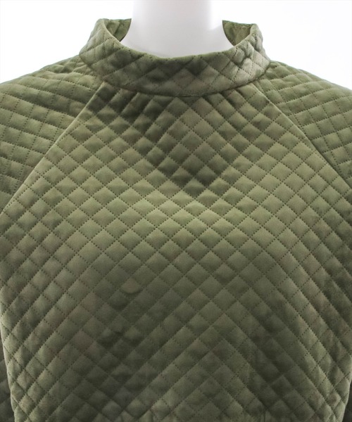 clear（クリア）の「キルティングショート丈トップス（シャツ/ブラウス・レディース・ネイビー/ブラック/アイボリー/オレンジ/カーキ・F）」の10枚目の写真