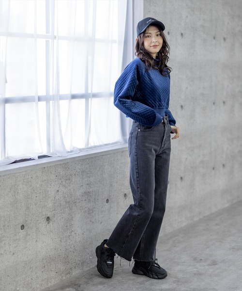 clear（クリア）の「キルティングショート丈トップス（シャツ/ブラウス・レディース・ネイビー/ブラック/アイボリー/オレンジ/カーキ・F）」の22枚目の写真