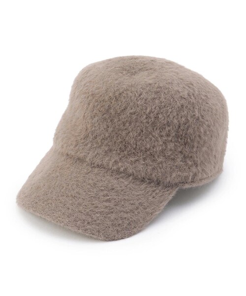 ITS'DEMO（イッツデモ）の「へアリーキャップ（キャップ・レディース・ベージュ/ブラウン系/ブラック・00）」の2枚目の写真