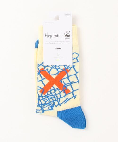 Happy Socks(ハッピーソックス)の「★HAPPY SOCKS★WWF(世界自然保護基金) コラボモデル(ソックス/靴下・レディース・アイボリー/ブルー/ピンク/ホワイト/オレンジ・SMALL/MEDIUM)」の8枚目の写真