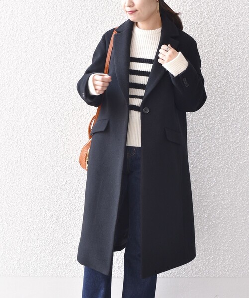 SHIPS（シップス）の「*ウールパイルチェスターコート◆（チェスターコート・レディース・ライトグレー/ブラック/ブラウン/ライトグリーン・40/38/36）」の19枚目の写真