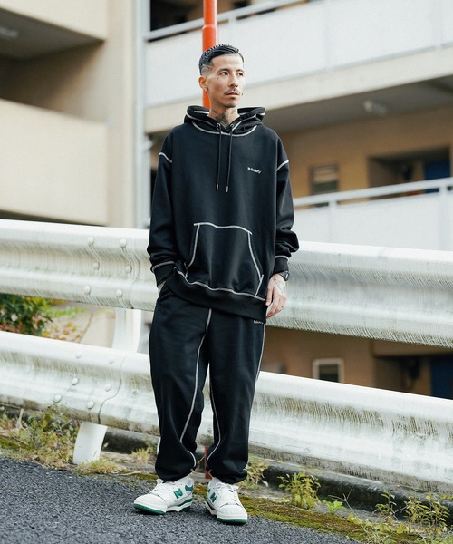 Subciety（サブサエティ）の「COLOR STITCH SWEAT PANTS（その他パンツ・メンズ・ブラック/グレー/ブルー・SMALL/MEDIUM/LARGE/X-LARGE）」の18枚目の写真