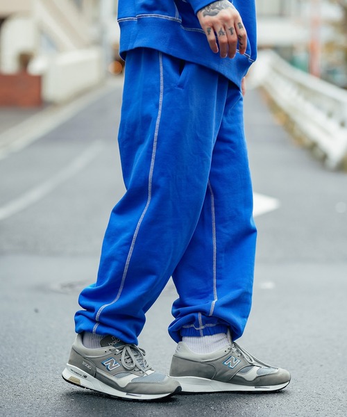Subciety（サブサエティ）の「COLOR STITCH SWEAT PANTS（その他パンツ・メンズ・ブラック/グレー/ブルー・SMALL/MEDIUM/LARGE/X-LARGE）」の4枚目の写真