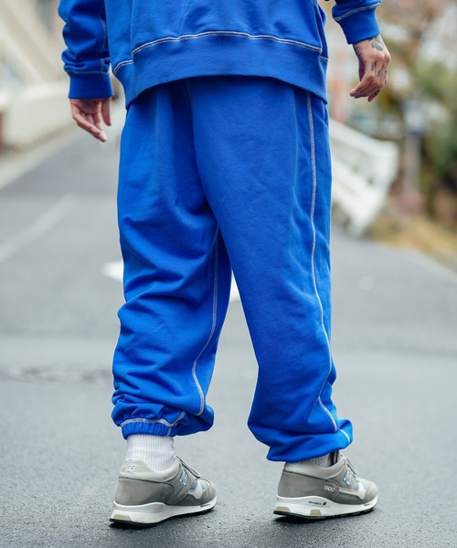 Subciety（サブサエティ）の「COLOR STITCH SWEAT PANTS（その他パンツ・メンズ・ブラック/グレー/ブルー・SMALL/MEDIUM/LARGE/X-LARGE）」の6枚目の写真