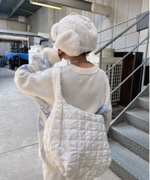 XU（エックスユー）の「ストリートファッション XU エックスユー fur flight cap ファー フライトキャップ ボアキャップ 冬 帽子 冬服 ファー帽子（キャップ・メンズ・アイボリー/ベージュ/ブラック・ONE SIZE）」の5枚目の写真