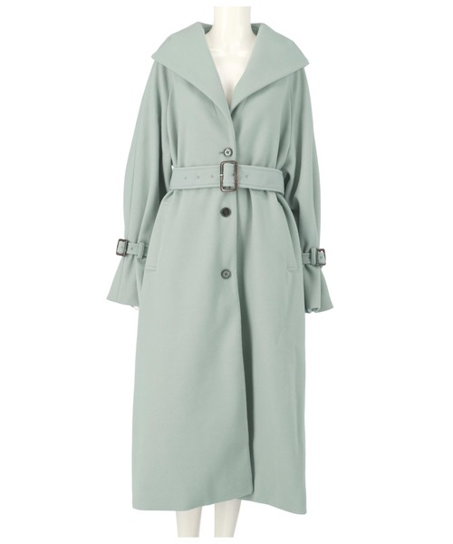 LATINA(ラティーナ)の「ウールタッチデザインカラーロングコート(その他アウター・レディース・アイボリー/グレイッシュベージュ/サックスブルー/ブラック・FREE)」の18枚目の写真