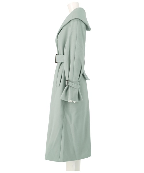 LATINA(ラティーナ)の「ウールタッチデザインカラーロングコート(その他アウター・レディース・アイボリー/グレイッシュベージュ/サックスブルー/ブラック・FREE)」の19枚目の写真