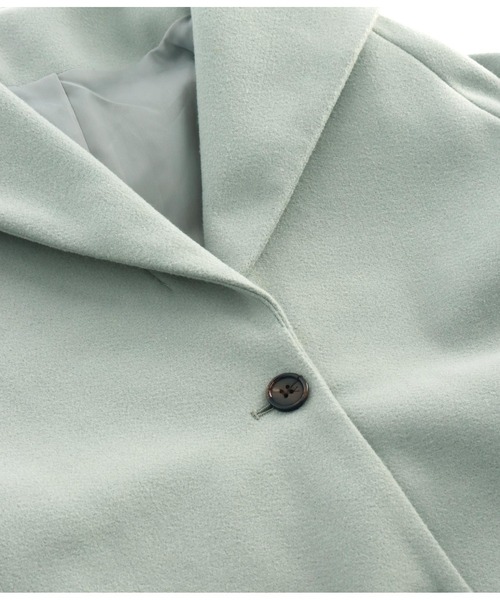 LATINA(ラティーナ)の「ウールタッチデザインカラーロングコート(その他アウター・レディース・アイボリー/グレイッシュベージュ/サックスブルー/ブラック・FREE)」の20枚目の写真