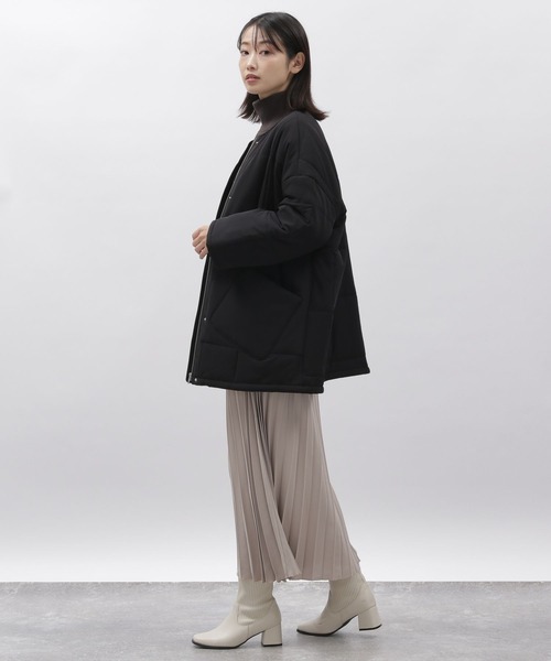 LAKOLE（ラコレ）の「中綿ハーフコート / 171501（その他アウター・レディース・ブラック/アイボリー・MEDIUM/SMALL）」の15枚目の写真