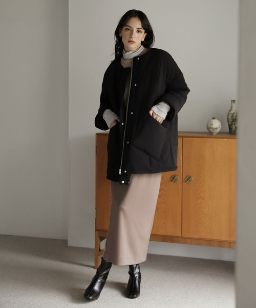 LAKOLE（ラコレ）の「中綿ハーフコート / 171501（その他アウター・レディース・ブラック/アイボリー・MEDIUM/SMALL）」の21枚目の写真